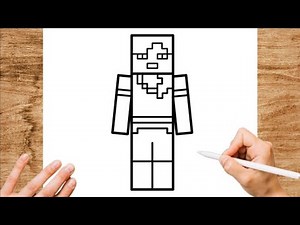 How To Draw ALEX Easy step by step | MINECRAFT