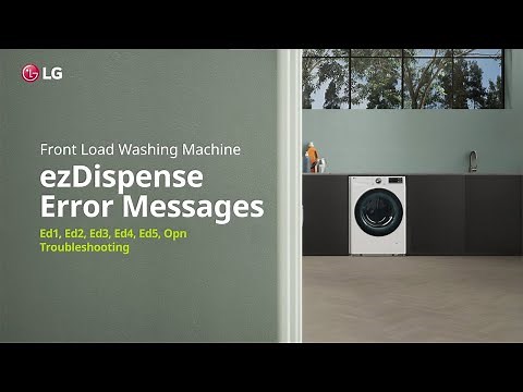 LG Washer : How to repair ezDispense(auto dosing) common issues | LG