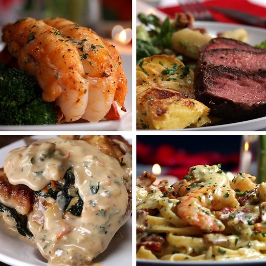 Keep social distancing with your significant other happy and healthy with these four romantic date night dinners. Recipes: https://tasty.co/compilation/4-romantic-dinners-for-date-night | Tasty