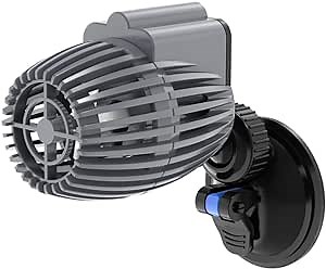 DOMICA Aquarium Wave Maker Powerhead 480GPH 3W, Submersible Power Head Pump with Suction Base, Water Circulation for Freshwater or Saltwater Fish Tanks Grey