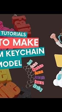How to make Custom Keychain 3d model for 3d print. #3dprinting #3dmodeling #blendertutorial