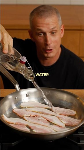 The old water in your bacon trick 🥓