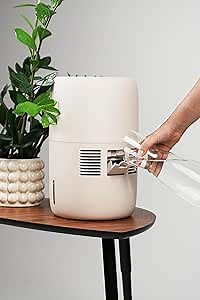 Smart Evaporative Humidifier with App Control & 3L Tank – Mist-Free, No White Dust – Quiet Operation for Better Sleep – Klarta Humea Beige