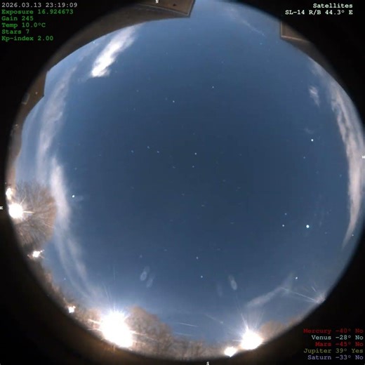 2026-03-13 [40 secs] [4K] 40s Night Sky Beautiful Relaxing Night Sky in Glorious 4K | Stars, Meteors