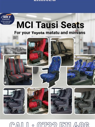 MCI Tausi seats for Toyota Matatus and Minivans Get your quote today! #meghcushion #meghcushionindustries #kenyantiktok🇰🇪 #greatriftshuttle #northriftshuttle #nganyaculture #christmas #westernkenya #metro #nganya #kenya #nganyakenya #supermetro #easycoach #isuzu #christiantiktok #megh #cfao #cfaomobility #ecommerce @lacuatrovoces @matatuworldke @matatugalore @shamick_matatu @matatu.nganya.upd @matwanaculture @matatu__culture @17b_certified @matatu.254 @ma3galore @jackbazenga0 @nganya_one @user