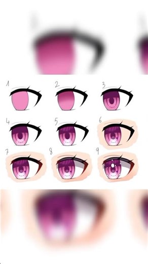 👁️ 👀 Coloring Vibrant Anime Eyes#animeart #mangaart #shadingtutorial #eyetutorial #short