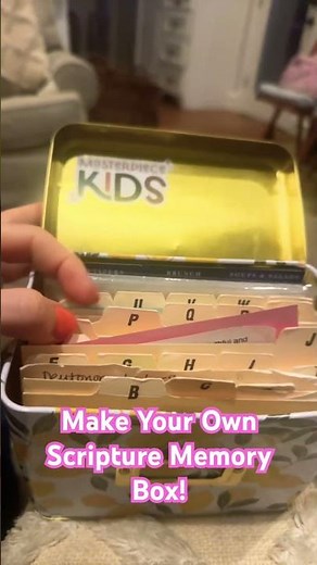 Make Your Own Scripture Memory Box | Bible Verse Memorization Tool
