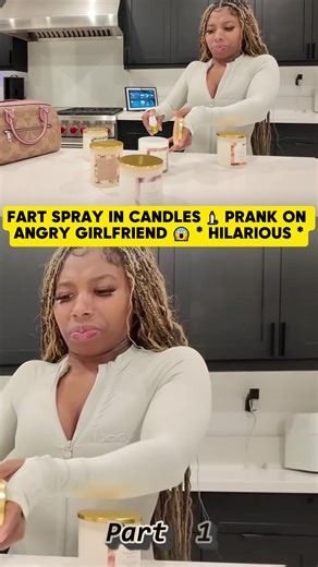 Fart Spray Candle Prank on Girlfriend