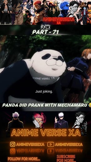 😂🐼 Panda: “Just Joking” 💀| Then Punches Mechamaru HARD #shorts #jujutsukaisen #panda #animeedit #jjk