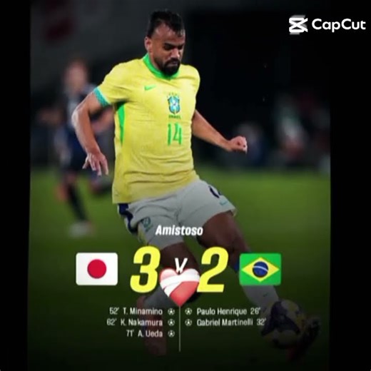 JAPÃO 3 X 2 BRASIL #futebol #music