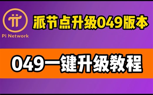 049版本一键升级pi node 派节点 pi network 保姆级安装搭建教程