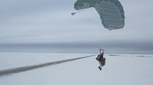 4.3K views · 217 reactions | Russian paratroopers took part in a drill in the Arctic on Saturday using a brand new parachute system for extreme Arctic conditions like oxygen masks, navigation, parachute systems and white camouflage uniforms to descend from an altitude of 10,000 meters. Read more https://wp.me/p3avY4-8f8 | Military Leak | Facebook