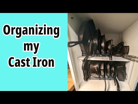 Organizing my Cast Iron #lodge #castironcooking