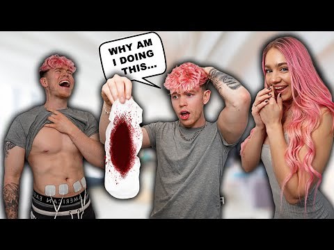 HAVING MY BOYFRIEND EXPERIENCE A PERIOD FOR 24 HOURS!
