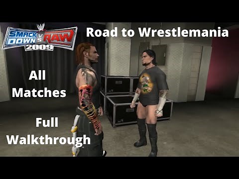 WWE Smackdown vs Raw 2009 - CM Punk's Road to Wrestlemania (Full Walkthrough)