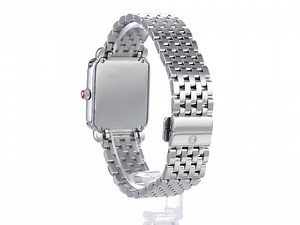 Watch MICHELE Women's Stainless Steel Swiss-Quartz Watch with Stainless-Steel Strap, Silver, 16 ﹙Model&colon;... on Amazon Live