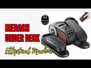 MERACH Under Desk Elliptical Machine – Quiet Electric Seated Pedal Exerciser for Seniors