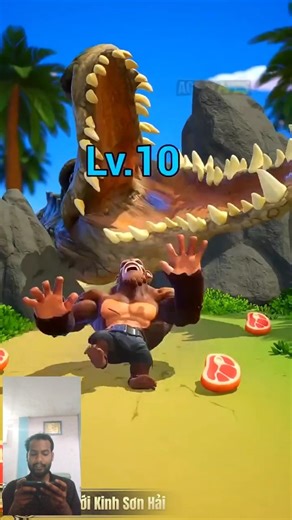 Age Of Apes Ads Review All Levels Part 27 :The crocodile eats the blue monkey #ageofapes #viralshort