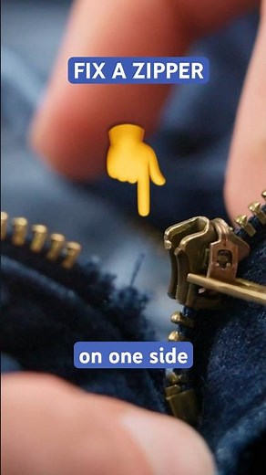 Zipper Off the Rails? Do This Immediately #zipper #repair #quick