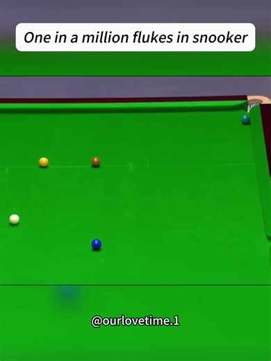 One-in-a-Million Snooker Fluke Shot Caught
