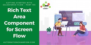 Rich Text Area Component for Screen Flow