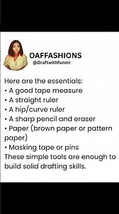You don’t need every fancy tool to learn pattern drafting.Start with the basics and learn.
