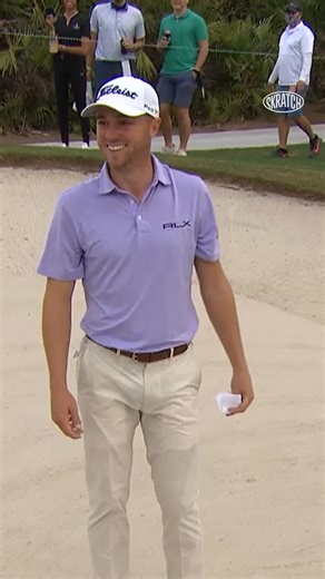 Skratch on Instagram: "STRONG trash-talk game for an 11-year-old. Throwback to Charlie Woods’ bunker note to JT at the 2020 PNC. 😂"