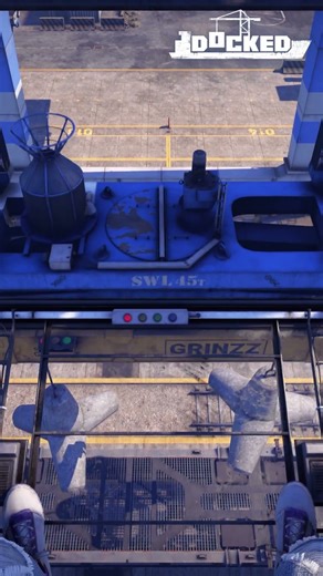 When you're handling dolos, you'll need to use a sling. Slow & steady. 🚧#gaming #docked #simulation