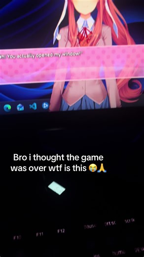 What did I do 💀🙏 #ddlc #dokidokilitertureclub #monika #dokidoki #scary