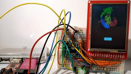 Stealing RAM For A Microcontroller From A TFT Display