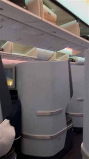 KLM B787-10 Business Class Cabin Look #klm #travel #b787 #dreamliner #plane #airfranceklm