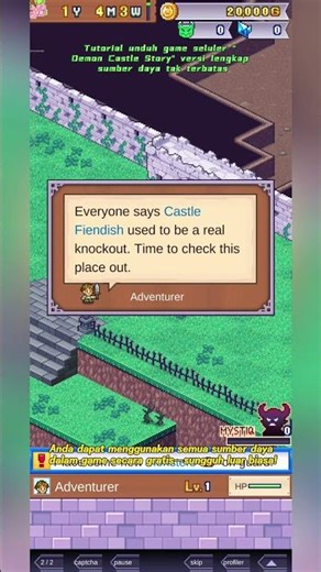 Tutorial unduh game seluler "Demon Castle Story" versi lengkap sumber daya tak terbatas