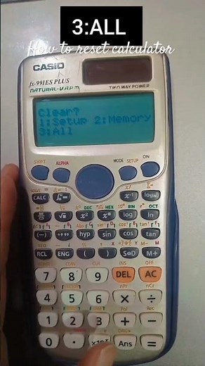 How to Reset your Casio Calculator
