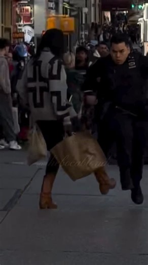 Latinos With Trump on Instagram: "It was at this moment she knew she f*cked up! Woman deliberately extends her leg to trip a new york police officer (felony) for arresting people selling counterfeit goods (misdemeanor) on the street and then immediately claims she “did not do anything” and asks bystanders to “help me” #nyc #newyorkcity"