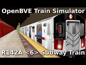 OpenBVE ►6 Express Train to Parkchester - East 177th Street!◀ (R142A)