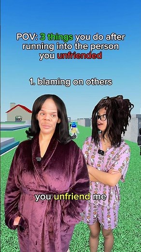 3 things you do after running into the person you unfriended…😳😭