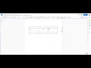 Google Doc ~ Table Cell Vertical Center Alignment