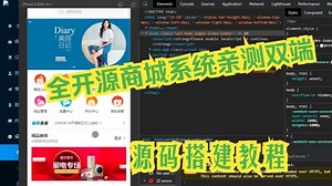 【精选】全开源电商系统商城系统源码亲测双端，详细源码搭建教程