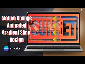 Motion Change Animated Gradient Slide Design in Canva | Easy Tutorial