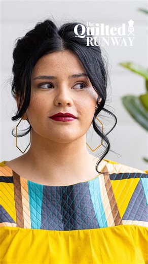 Fons & Porter’s Love of Quilting on Instagram: "Meet the Milan Mosaic Dress—flowy, flattering, and finished with a showstopping quilted yoke. ✨🧵 This midi-length dress features soft gathers, bold foundation-pieced angles, and quilted accents that make solids truly shine (plus… pockets!). It’s the perfect blend of modern quilting and wearable style. 👉 Head to the link in our bio to download the free pattern (for a limited time!) and watch the step-by-step how-to video. Your runway moment starts