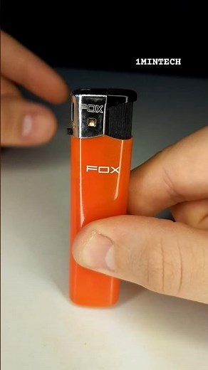 How to make unique lighter at home #1mintech #diy #experiment #shorts