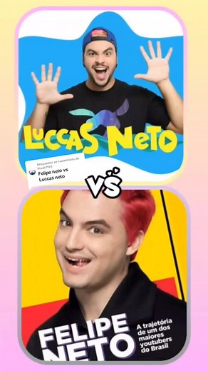 Luccas Neto vs Felipe Neto - Desafio de Youtubers no Brasil 🇧🇷