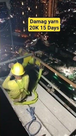 Gondola alignment roof deck #plslikesubscribe #constructionchannel #constructioncompanies