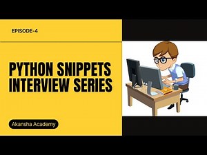 Python Snippets Interview Series | EP4 – Master Python Logic for QA & SDET Interviews