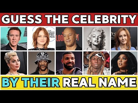Guess the Celebrity by Their REAL Name! 🎭 | Celebrity Name Quiz