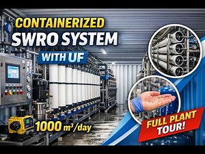 Containerized SWRO System with UF – Full Plant Walkthrough 1000 m³day