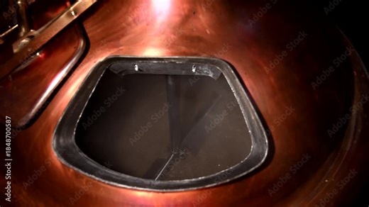 Craft Brewing Process at Private Brewery in 4k Slow Motion Showing Each Step of Making Beer