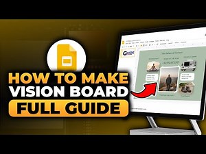 How To Make a Vision Board On Google Slides (FAST & EASY) | 100% WORKS | Vision Board Google Slides