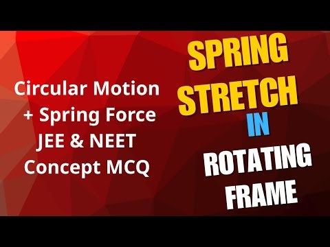 Spring Stretch in Rotating Frame | Circular Motion + Spring Force | JEE & NEET Concept MCQ