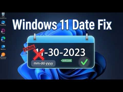 How to Change Date Format in Windows 11 to mm dd yyyy